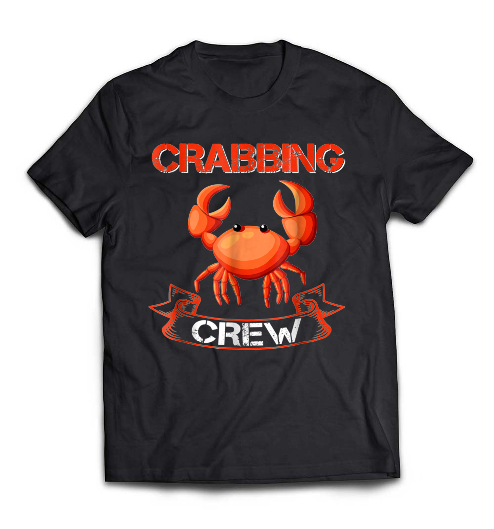 Crabbing Crew Funny Fishing T-Shirt: Join the Fun on the Water